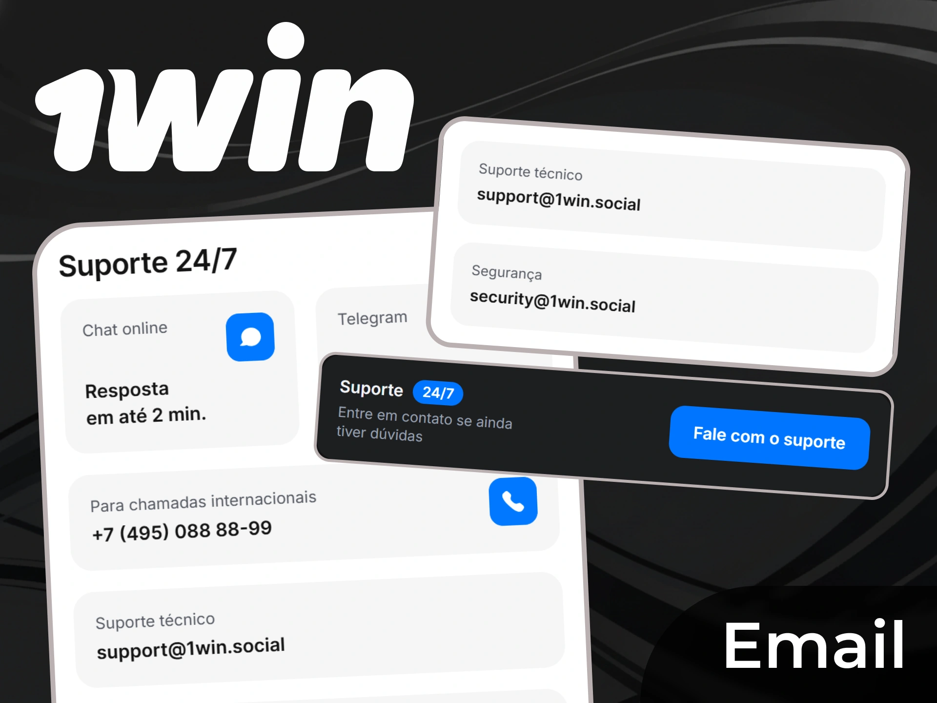 Ao se comunicar com o suporte por e-mail, seja preciso e educado para uma resposta mais rápida.