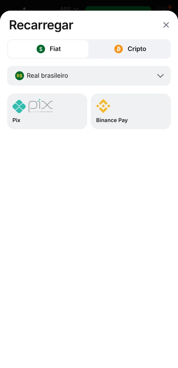 De seguida, deposite fundos na conta 1Win criada, não se esqueça de aguardar pelo depósito antes do passo seguinte.